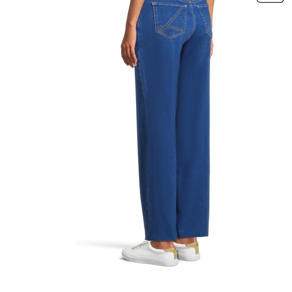 Lilly Pulitzer Aniston high-rise Blue Straight Leg Jeans - Picture 3 of 6